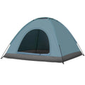 3-4 Person Camping Tent With Round Roof Portable 200*200*135 cm Blue